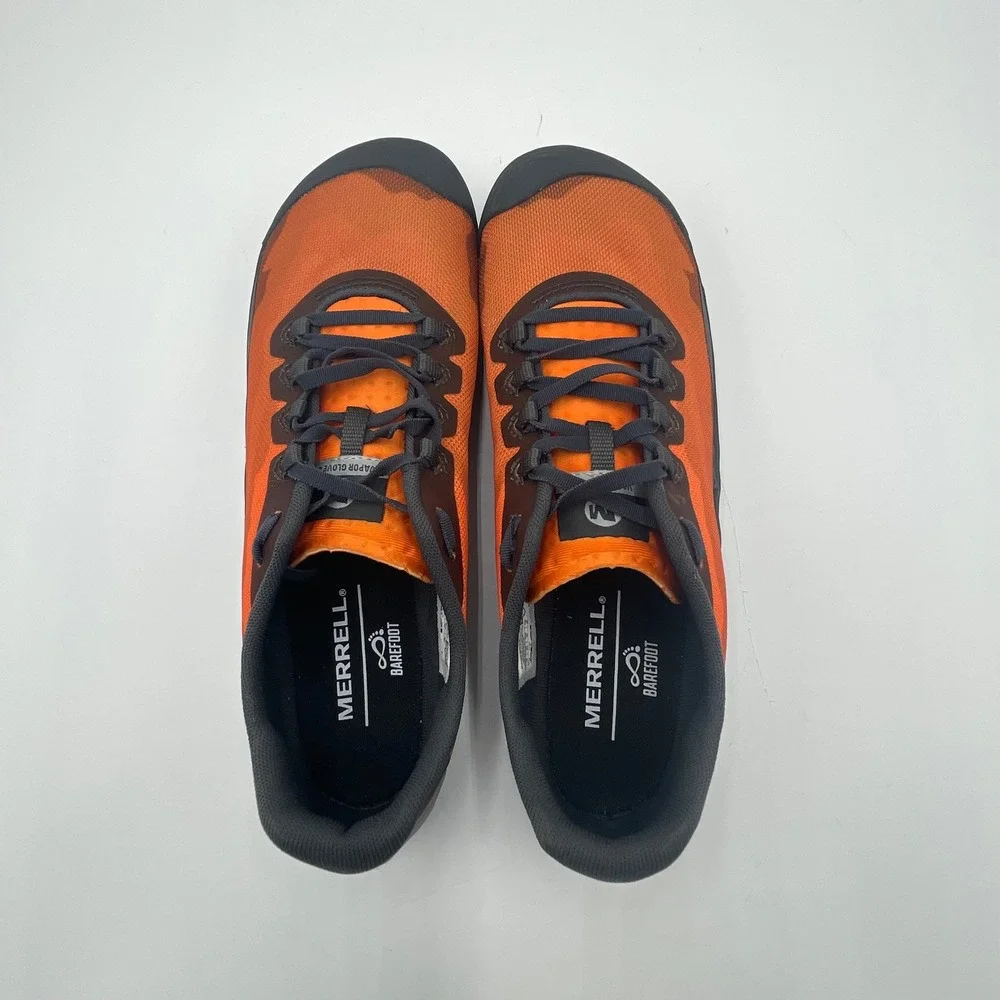 Merrell Vapor Glove 4 Mens Barefoot Running Shoes Orange Grey J16615 Size 10